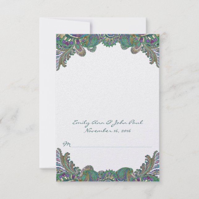 DY You Score and Fold Tält Bröllop Place Cards Inbjudningar (Framsida)