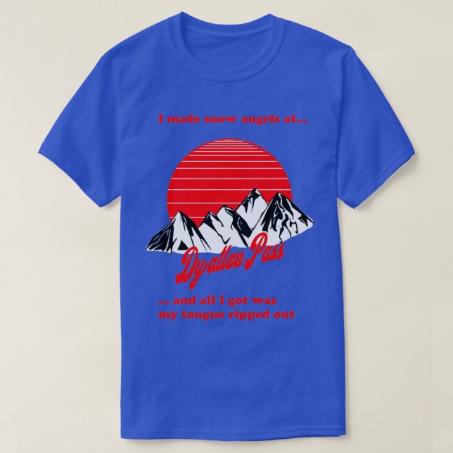 Dyatlov Pass minnesmärke t Shirt (Design framsida)