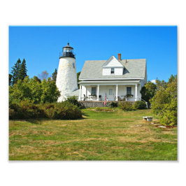 Dyce Head Lighthouse, Castine Maine Photo Print Fototryck