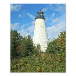 Dyce Head Lighthouse, Castine Maine Photo Print Fototryck