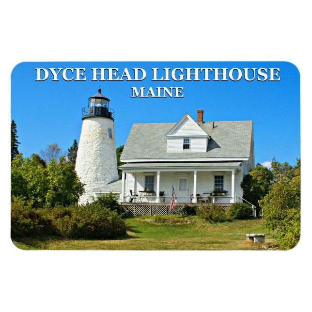 Dyce Head Lighthouse, Maine Flexi Magnet (Horisontell)