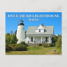 Dyce Head Lighthouse, Maine Postcard Vykort