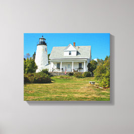Dyce Head Lighthouse, Maine Wrapped Canvas Skriv u