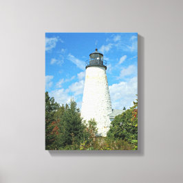 Dyce Head Lighthouse, Maine Wrapped Canvas Skriv u