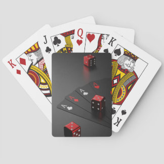 Dyce och uppspelningskort casinokort