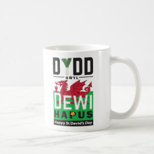 Dydd Gaseyl Dewi Hapus Lycklig St Davids Dag 6 Kaffemugg
