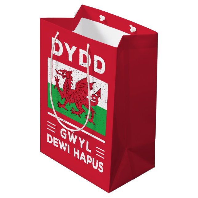 Dydd Gaseyl Dewi Hapus Lycklig St Davids Day 3 (Baksidan Vinklad)