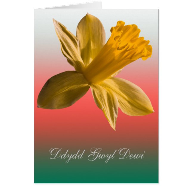 Dydd Gwyl Dewi card_vertical Sant Hälsningskort (Framsidan)