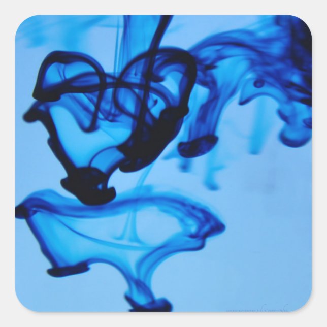 Dye Heart Fyrkantigt Klistermärke (Framsida)