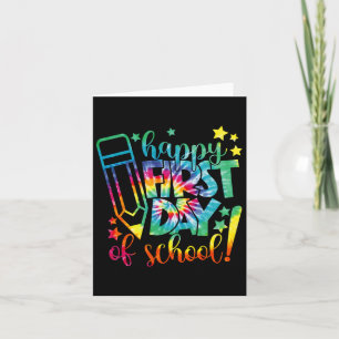 Dye Lycklig första dagen i Back to school Teach i Kort
