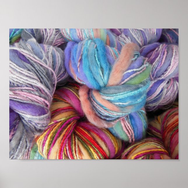Dyed Knitting Yarn Poster (Framsidan)