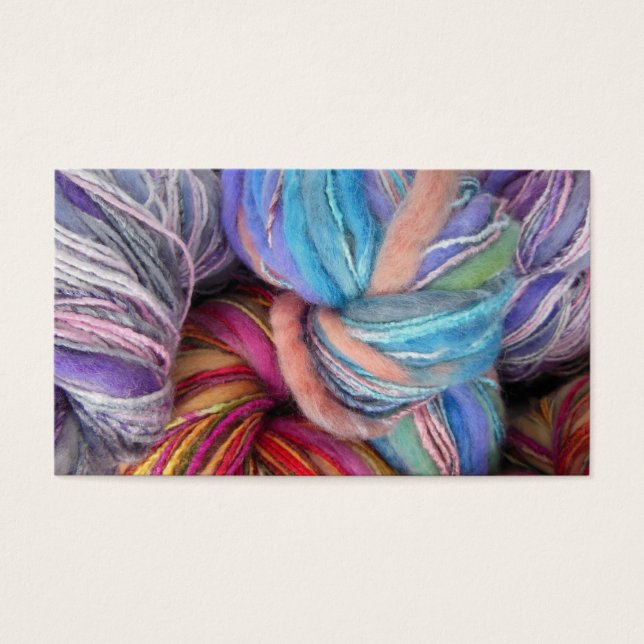 Dyed Knitting Yarn Visitkort (Framsidan)