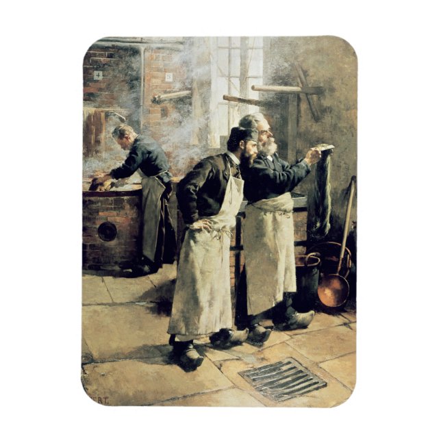 Dyeing workshop in the Gobelins, 1800-talet Magnet (Vertikal)