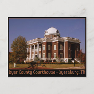 Dyer County Domstol - Dyersburg, TN Vykort