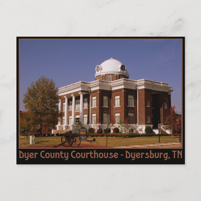 Dyer County Domstol - Dyersburg, TN Vykort (Framsida)