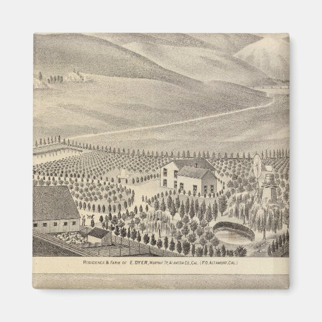 Dyer, Hupers egendom Magnet (Framsidan)