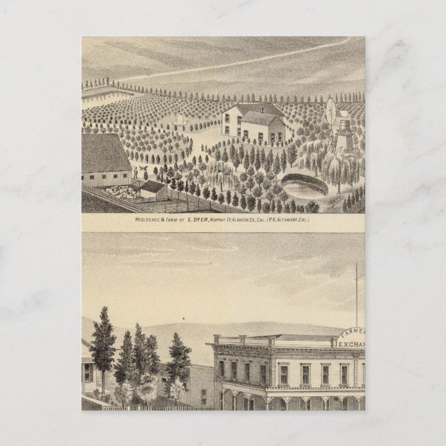 Dyer, Hupers egendom Vykort (Framsida)