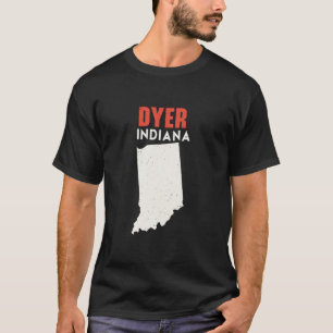 Dyer Indiana USA, delstat Amerika Travel Indianan T Shirt