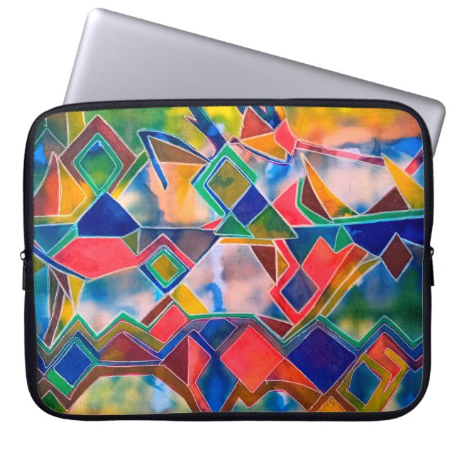 Dyes mönster laptop fodral (Framsidan)