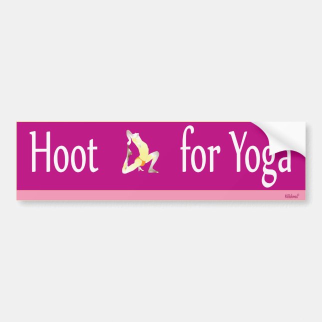 Dyft för Yoga Bildekal (Framsidan)