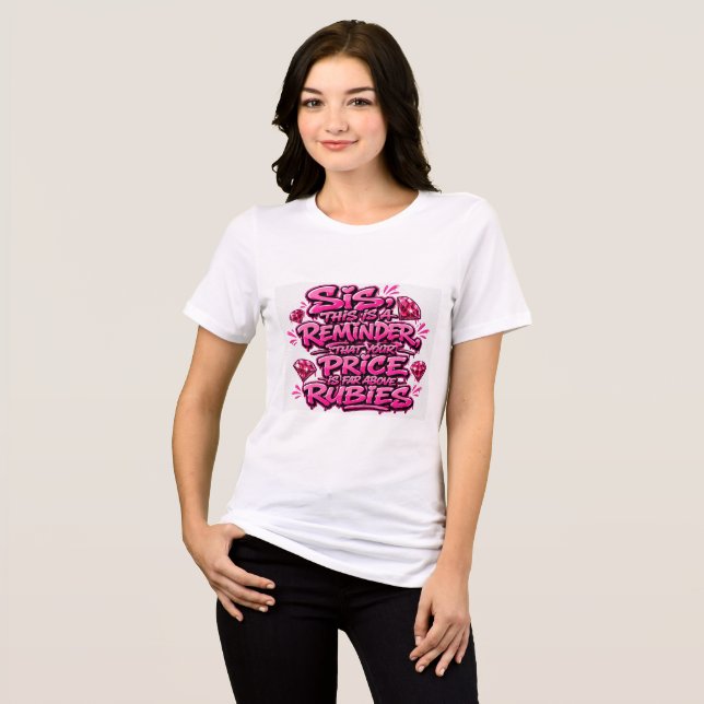 Dygdig kvinna  t shirt (Framsida Full)