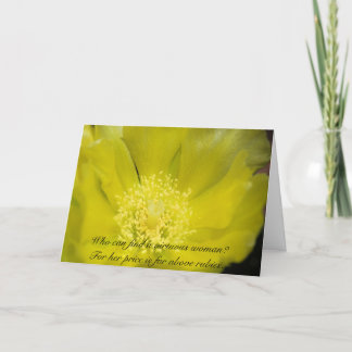 Dygdigt kvinnakort kort