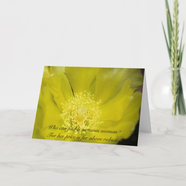 Dygdigt kvinnakort kort (Framsida)