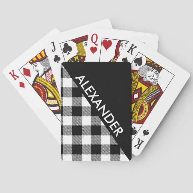 DYI Background Buffalo Blk Play 2 fet trianglar Spelkort (Baksidan)