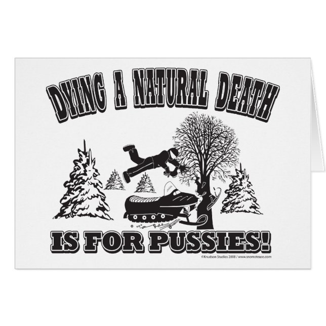 DYING-A-NATURAL HÄLSNINGSKORT (Framsidan Horizontal)