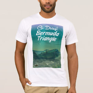 Dyk! Bermudatriangelns affisch för resor Tee Shirt