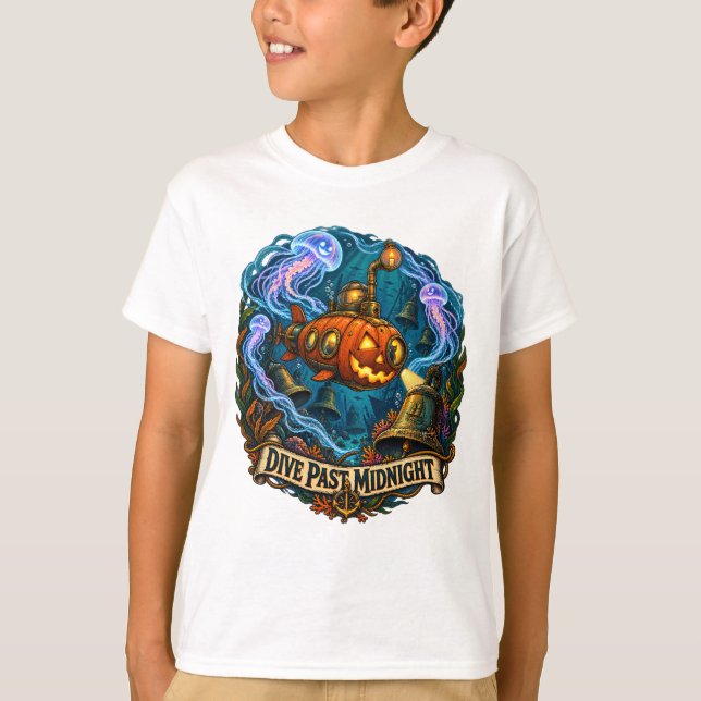 Dyk förbi midnattspumpasubmarin t shirt (Framsida)