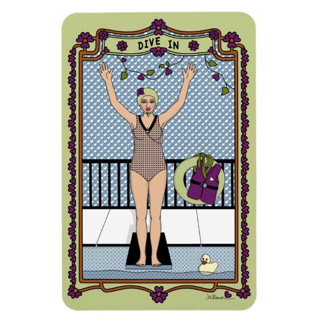 Dyk In_A_4x6 Kylskåp Magnet (Vertikal)