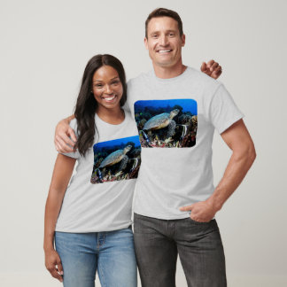 Dyk med sköldpadda och fisk t-shirt