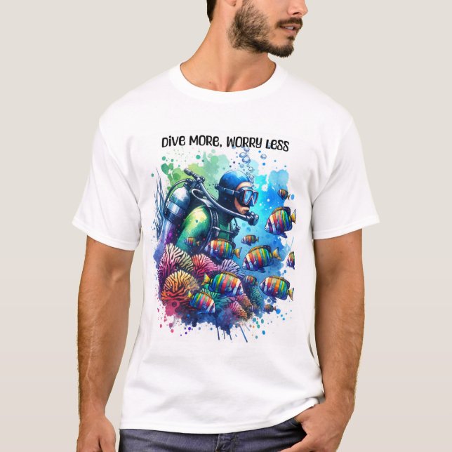 Dyk mer oroa mindre t shirt (Framsida)