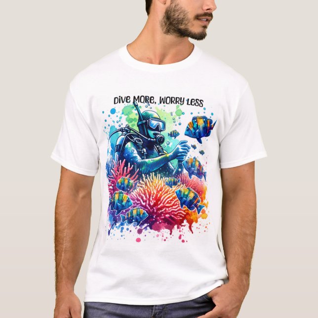Dyk mer oroa mindre t shirt (Framsida)