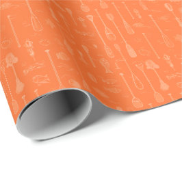 Dyk ner- presentpapper - Orange på orange
