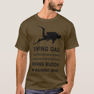 Dyka 12 för dykdykare pappa 12 t shirt