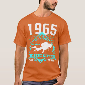 Dyka 1965 Födelsedag nuvarande Diver Gift T Shirt