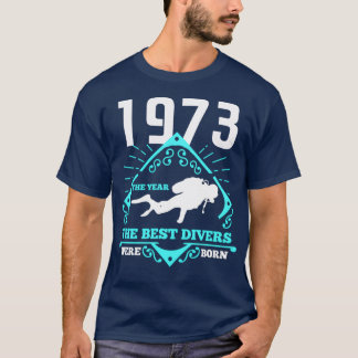 Dyka 1973: Nuvarande Diver Gift T Shirt
