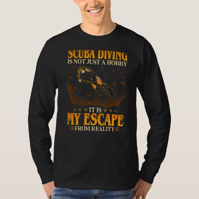 Dyka är inte bara en hobby, utan mitt flykt från t shirt (Framsida)