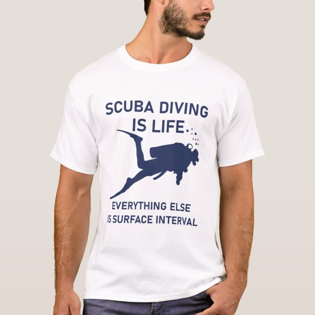 Dyka är livet allt annat är yta t shirt (Framsida)