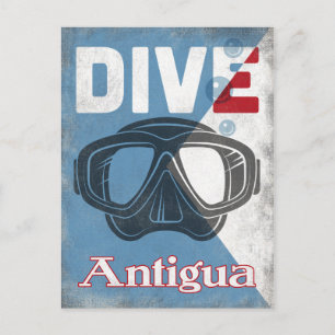 Dyka av antigua-Vintage Vykort