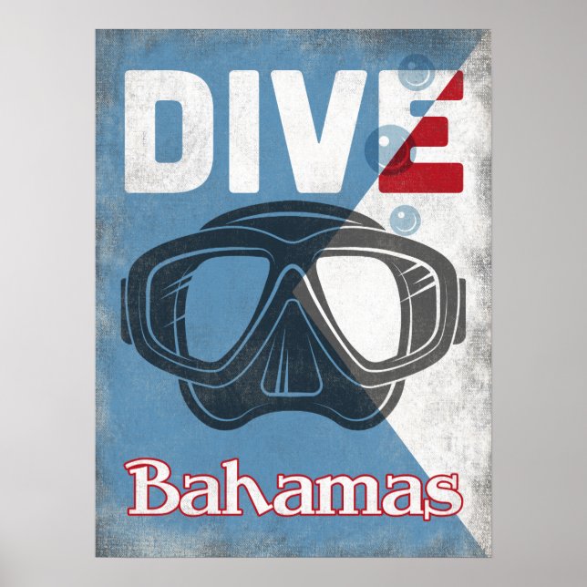 Dyka av Bahamas-Vintage Poster (Framsidan)