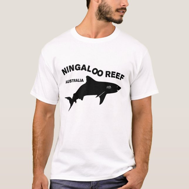 Dyka av haj i Australien, Ningaloo Reef T Shirt (Framsida)
