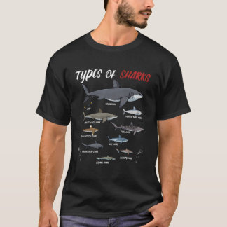 Dyka av hajar vid havs - underbart vi t shirt
