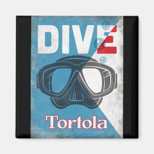 Dyka av Tortola Vintage Magnet