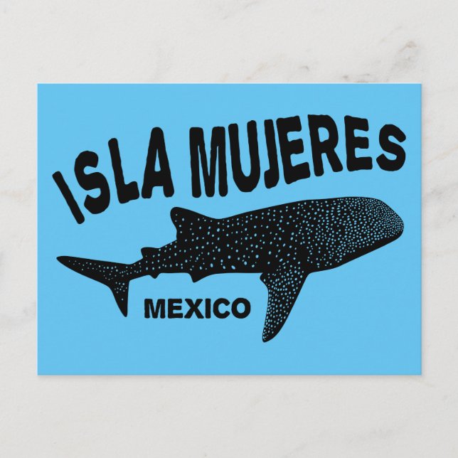 Dyka av valhaj | Isla Mujeres Vykort (Framsida)