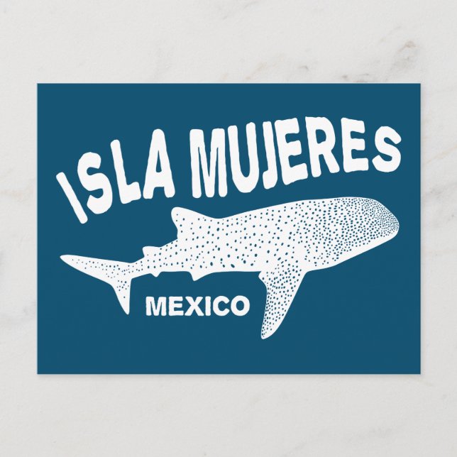 Dyka av valhaj | Isla Mujeres Vykort (Framsida)