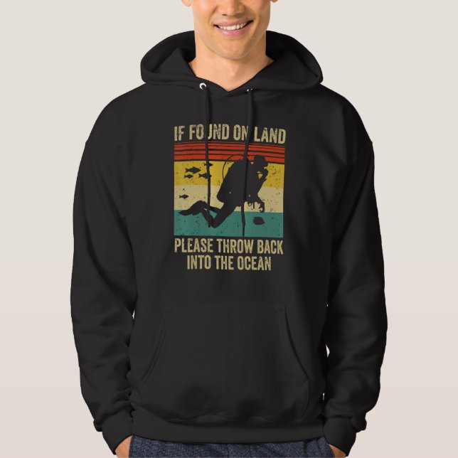 Dyka Buddy Manar Women Humor Dive Scuba Div Hoodie (Framsida)