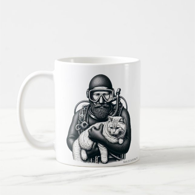 Dyka Cat Pappa Kaffemugg (Vänster)
